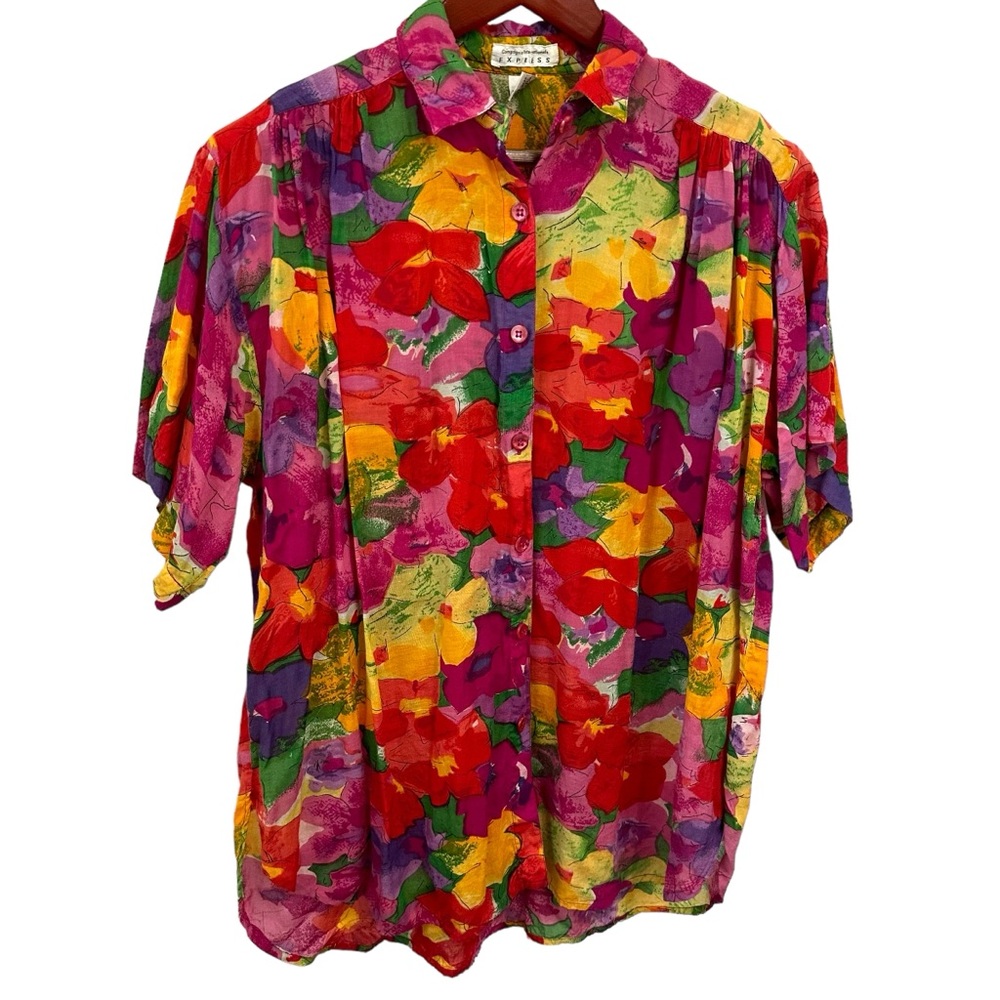 Express Watercolor Shirt M - Picture 2 of 6
